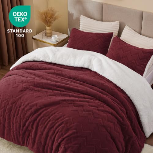 Image of BEDELITE Fluffy Sherpa King Comforter Set,Caramel