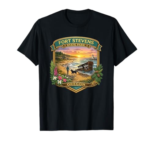 Fort Stevens State Park Astoria Oregon Shipwreck Beaches T-Shirt