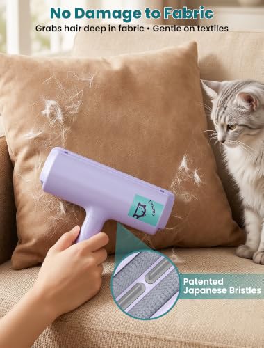 Image of DELOMO Pet Hair Remover Roller, Reusable Lint Roller for Dog and Cat Hair