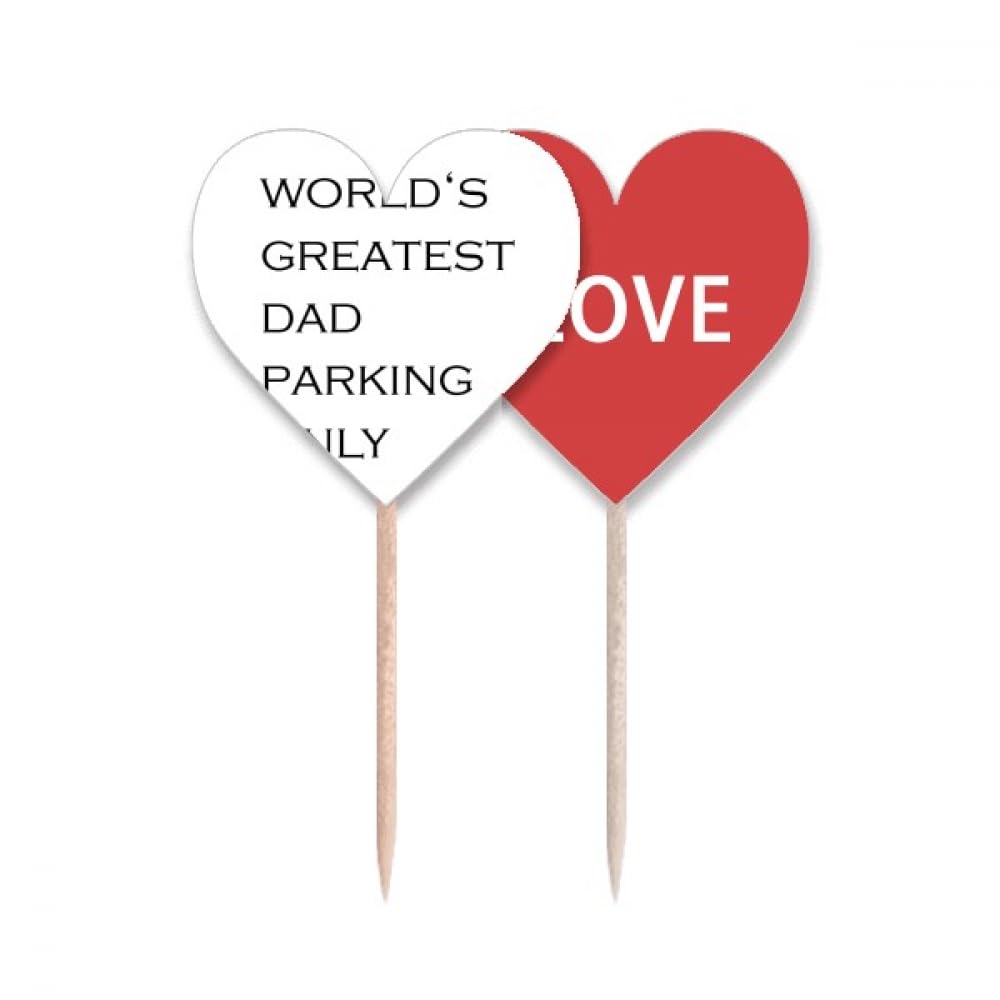 Cure-dents avec inscription World's Greatest Dad en bois pour papa