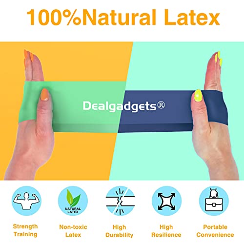 Resistance Bands Exercise Workout Bands Set for Women and Men, 5 Pcs Fitness Bands, Gym Stretch Bands with Instruction… - Image 3