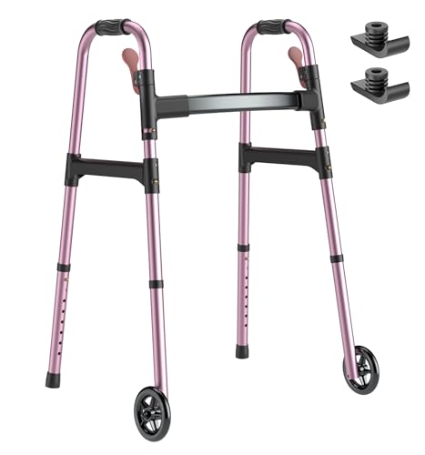HOMLAND Standard Walkers for Seniors 6.5lb Lightweight Foldable Walker