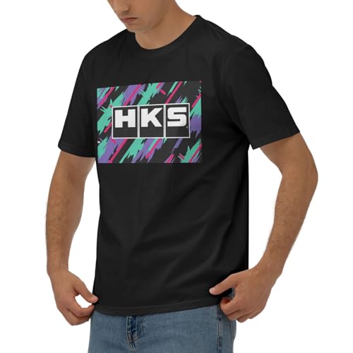 Hks Japanese Aftermarked Car Parts T-Shirt Men's Classic Basic Homecoming Basic Spring Short Sleeve Tops4