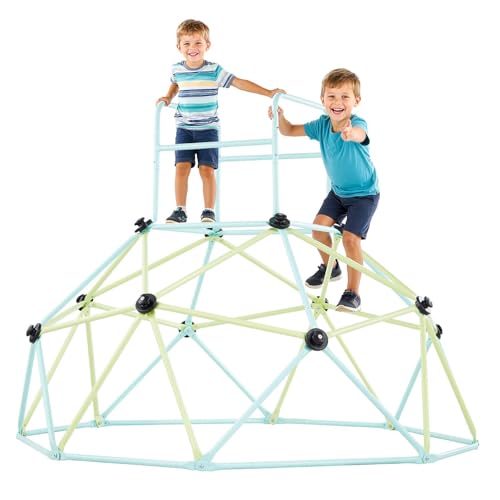VEVOR Dôme d'escalade Géométrique 183 cm, Cage à Grimper avec Grande Capacité de Charge de 270 kg, Cage à Écureuil Solide, Aire de Jeux Extérieur et...