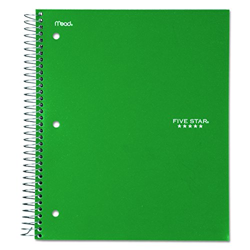 Five Star 06210 Wirebound 3-Subject Notebook, College Rule, 11 X 8 1/2, 150 Sheets, Assorted #TOP3