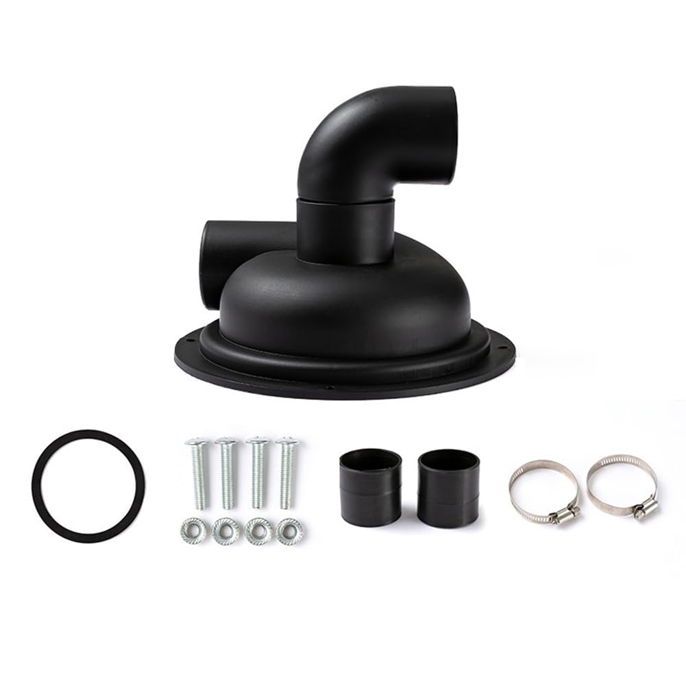 Ohsilv Black Cyclone For Vacuum Cleaner Powder Dust Collector Vacuum Cleaner For Woodworking Cyclone Separator Cover(Black)