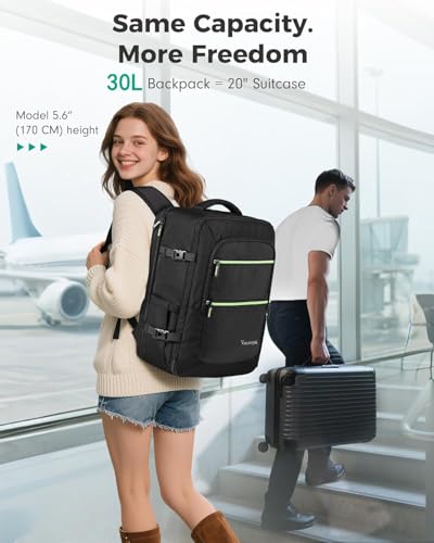 Vancropak Travel Backpack with Shoe Compartment