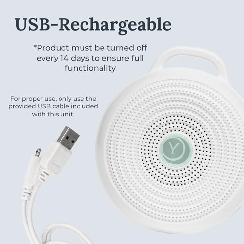 Yogasleep Rohm Portable White Noise Sound Machine, 3 Soothing Natural Sounds with Volume Control, Sleep Therapy For Adults, Kids & Baby, Noise Cancelling for Office Privacy & Meditation, Registry Gift - Image 5