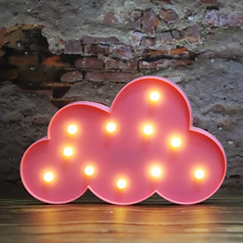 LED Nube Decorativa Luz de Noche Colgante Rosa miniatura 2