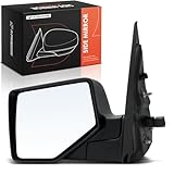 A-Premium Driver Side Power Door Mirror - Compatible with Ford Explorer 2006 2007 2008 2009 2010 - Non-Heated Manual Folding Black Outside Rear View Mirror, with Puddle Light