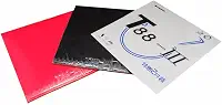 02 Borrachas Tênis de Mesa Profissional Sanwei T88 III Cores Preto e Vermelho Aprovado ITTF jogadores Avançado + Sidetape