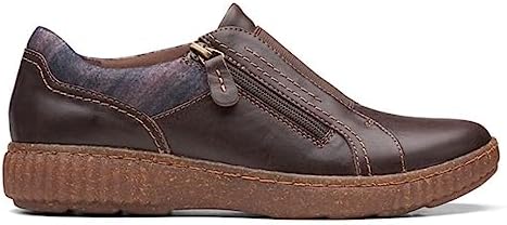 Clarks Women's Caroline Cove Oxford, Dark Brown Leather, 8 | Image 1