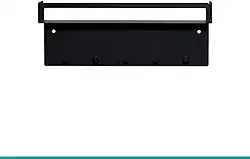 Porta Chaves, Chaveiro Organizador, Gancho, Porta-chaves, Prateleira de parede, preto, 10x26cm - GEGUTON