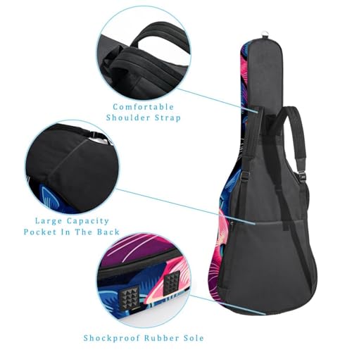 JRHEJTFZ Housse pour guitare acoustique de 1,9 cm d’épaisseur – Étanche – Durable et élégante – Motif chat de dessin animé, Multicolore 5., 42.9×16.9×4.7 in, Motif imprimé tendance - Les Beatles, Paul McCartney, John Lennon, RIngo Starr, George Harrison JRHEJTFZ Housse pour guitare acoustique de 1,9 cm d'épaisseur - Étanche - Durable et élégante - Motif chat de dessin animé, Multicolore 5., 42.9x16.9x4.7 in, Motif imprimé tendance – Image 4