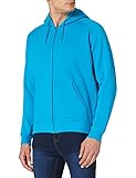 Urban Classics TB014C Herren Kapuzenpullover Zip Hoody Türkis, S