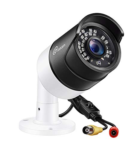 Loocam Full HD 1080p Outdoor Hybrid 4-in-1 Surveillance Camera, 1920TVL Security Weatherproof Camera for HD-TVI, AHD, CVI, and CVBS/960H Analog DVR, Metal Housing