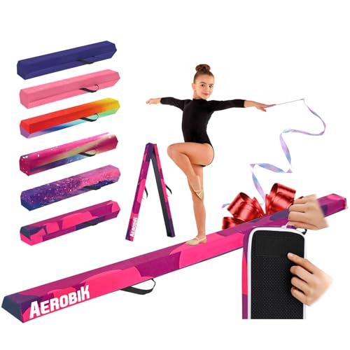 Aerobik – Faltbarer Gymnastikbalken 240 cm Violett – Kinder und Erwachsene – Waschbarer und Austauschbarer Bezug mit Reißverschluss – Stabil, Rutschfest– 3 lagige Soft Touch Oberfläche–Original Corner Aerobik – Faltbarer Gymnastikbalken 240 cm Violett – Kinder und Erwachsene – Waschbarer und Austauschbarer Bezug mit Reißverschluss – Stabil, Rutschfest– 3 lagige Soft Touch Oberfläche–Original Corner
