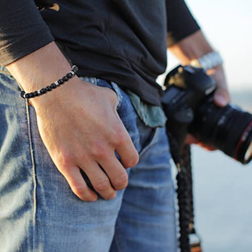 GAVU Men's Crystal Beaded Bracelet, Crystal Bracelet for Men2