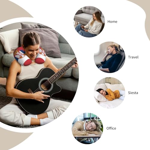 Almohada de viaje en espuma viscoelástica cervical lavable miniatura 7
