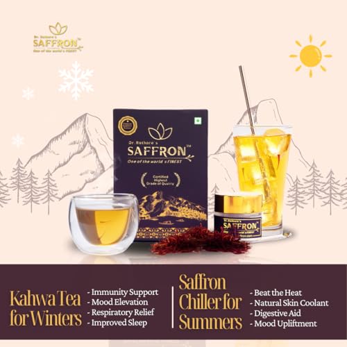 Image of Dr.Rathore's Saffron | Original Purest Kashmiri Kesar |Govt.Certified, Grade-1 Quality | Tested by Globally recognised ISO 3632 Standards | Tremendous Health benefits 1 gram