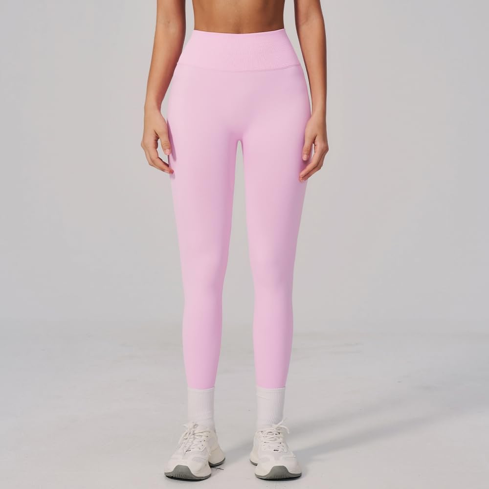 DYRBF - Leggings da donna a vita alta, senza cuciture, per yoga, controllo della pancia e sollevamento dei glutei, per corsa, palestra, allenamento, ciclismo, danza