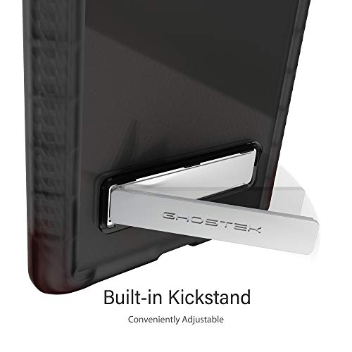 Image of Ghostek Covert Galaxy Note 20 Clear Case with Kickstand and Secure Hand Grip Bumper Super Thin Slim Fit Design and Wireless Charging Compatible Cover for 2020 Galaxy Note20 5G (6.7 Inch) - (Smoke)