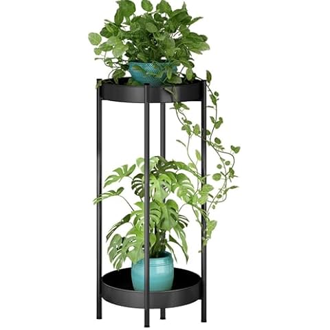Fiita Metal Gold Tall Plant Stand Cover