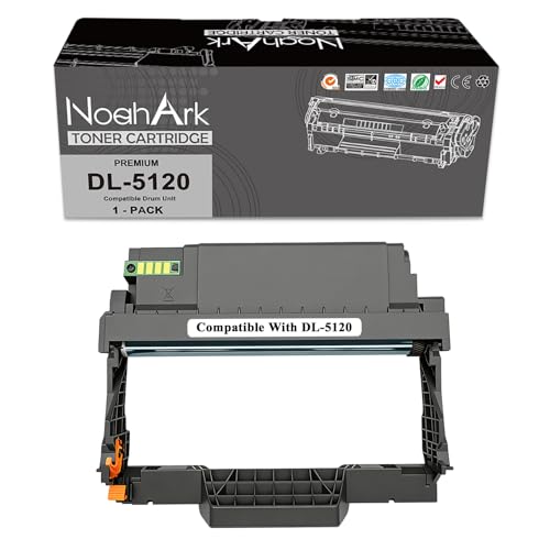 NoahArk Unidades de tambor compatibles para DL-5120 DL5120 para BP5100DW BP5100DN BM5100ADW BM5100FDN BM5100ADN BM5100FDW Impresora (1 Paquete)