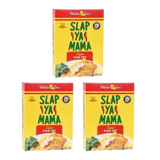 Slap Ya Mama Louisiana Style Cajun Fish Fry, MSG-Free and Kosher, 12 Ounce Box, Pack of 3