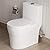 KE KING Compact One Piece Toilet, Quiet Dual & Powerful Flush Modern Toilet for Small Bathroom, Space Saving Toilet with Soft Close Toilet Seat, 12'' Rough-In Toilet