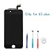 EXW LCD Display & LCD Digitizer Replacement Screen front Glass with Digitizer Assembly for iPhone 6S Plus 5.5 inch Screen (Black)