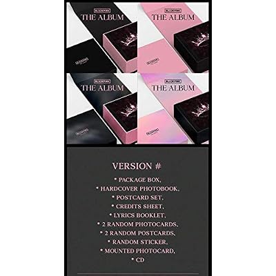 BLACKPINK 1st FULL ALBUM THE ALBUM #4 VER. CD+Photo Book+1ea Post Card Set+Credits Sheet +Photo Card+Post Card+Sticker+Mounted Photo Card+TRACKING CODE K-POP SEALED