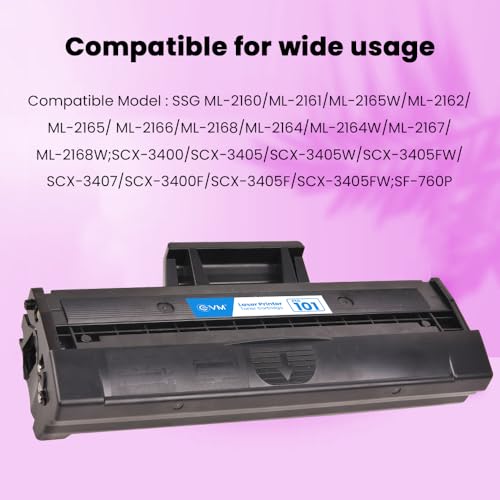 Image of EVM ETC 101 Toner Cartridge - Compatible with SSG ML-2160 /2161 /2165W /2162 /2165 /2166 /2168 /2164 /2164W /2167 /2168W, SCX-3400 /SCX-3405 /3405W /3405FW /3407 /3400F /3405F /3405FW, SF-760P
