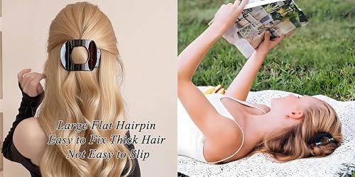 Pinzas planas para cabello, pack 6 piezas miniatura 4