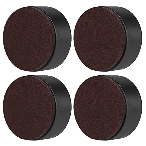 Captina Elevadores de Muebles de elevación de 3 cm, elevadores de Cama de Acero al Carbono, autoadhesivos, Resistentes y Redondos, añaden 3 cm de Altura a Las Camas, sofás(Redondo Negro)