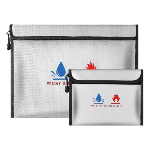 Bolsa de documentos resistente al agua con cremallera hermética para proteger papeles 2