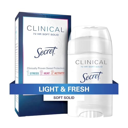 Secret Clinical Soft Solid Antiperspirant & Deodorant, Light & Fresh (1.6oz-3ct) - image 3