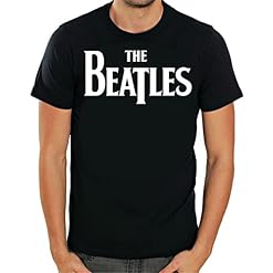 The Beatles Short Sleeve Black Men T Shirt Tee Vintage Gift for Men Women Hot Black - Les Beatles, Paul McCartney, John Lennon, RIngo Starr, George Harrison