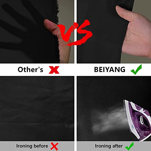 Beiyang 5Ft X 6.5Ft Photography Backdrop Black Screen Non-Reflective Velvet Fabric Wrinkle Resistance Photo Background For Photo Studio Shooting Props, Food Photography Webcast And Background Frame #TOP5