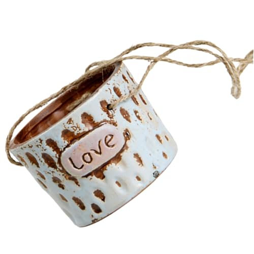 Toyvian Fioriera Appesa per Piante Design e Moderno Resistente e per Decorazioni da Esterno e Colore Blu Love