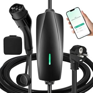 EVJUICION 8 meter oplaadkabel elektrische auto type 2 Schuko app-controle, EV oplader type 2, 8/10/13/16A, 1-12 uur terminal opladen, IP67 draagbare mobiele Wallbox laadstations voor elektrische