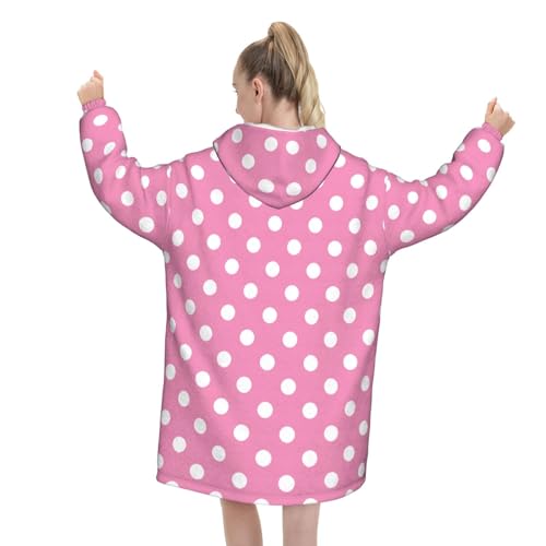 Pull-over en flanelle à capuche rose, élégance et douceur premium