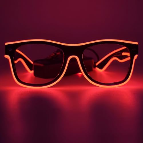 NIWWIN Gafas LED, Gafas LED Cyberpunk, Gafas de neón de alambre