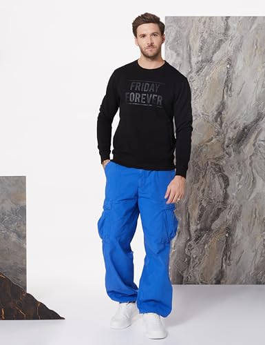 Image of Amazon Brand - Symbol Men Cotton Rich Light Weight Crew Neck Sweatshirt (Regular Fit)