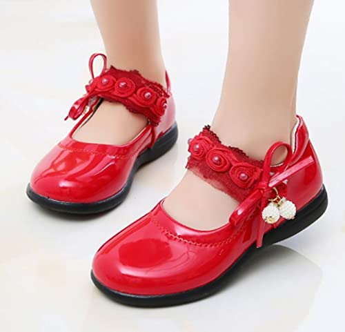 Girls Toddler/Little Kid Flats Shoes Pearls Bow Flower Ballet Flat3