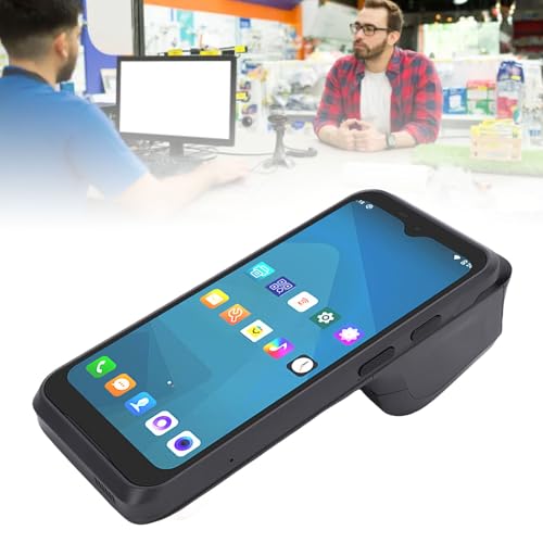 Image of Eujgoov H3 POS Receipt Printer 6.2 Inch Touch Screen, 58mm High Speed Thermal Printer for Payment Ticket and Label, Support MSDS UN38.3 Air Sea Transport Certificate, Built in Battery