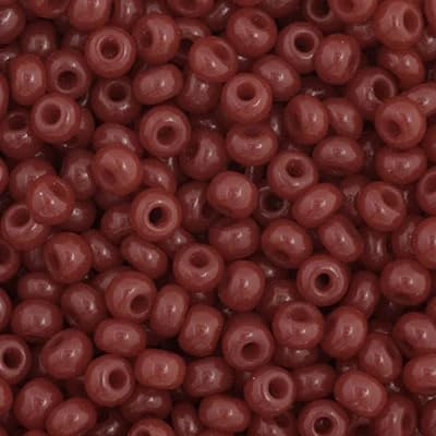 Czech Glass Seed Beads 11/0, Opaque Cranberry 23g Vial, of DIY Jewelry Making Beads Preciosa (Jablonex)
