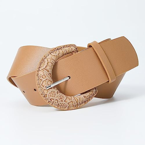 Women's PU Faux Leather Belt For Dress Chunky Belt Fashion Buckle D Ring Vintage Regular Fit2