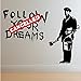 Produktbild Quote Painting Man Vinyl Art Wall Sticker Decal Mural Wallpaper for Bedroom Living Room Home Decoration