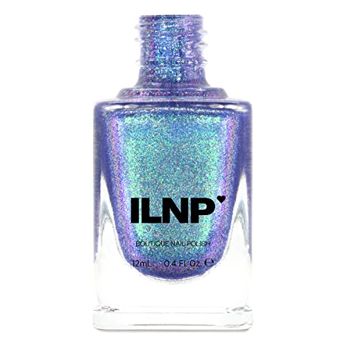 Image of ILNP Drive-In - Iridescent Deep Purple Holographic Jelly Nail Polish